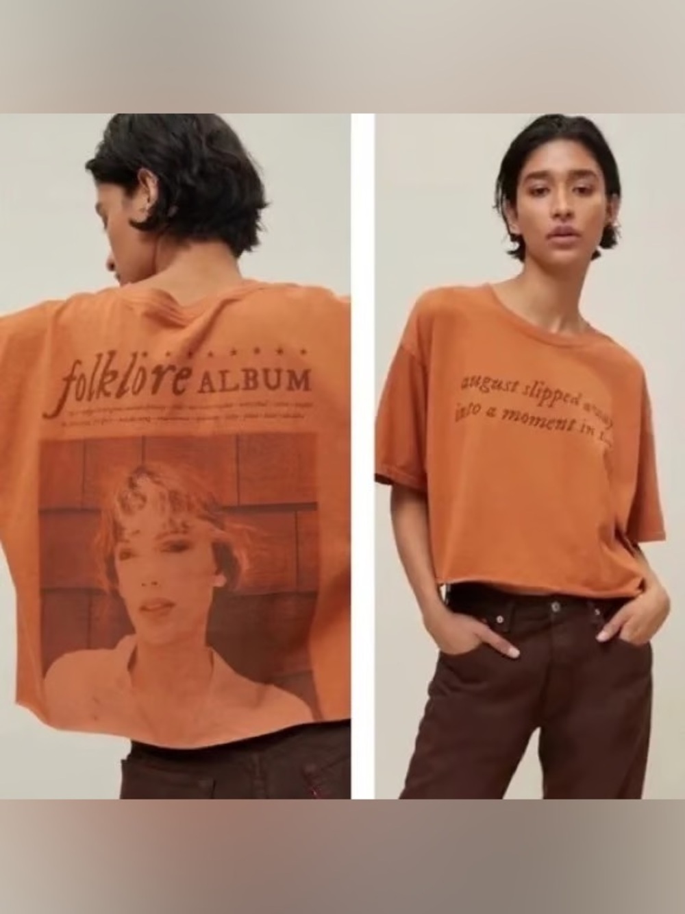 NWT Taylor Swift Folklore Album Urban Outfitters Exclusive Graphic Tee M/L